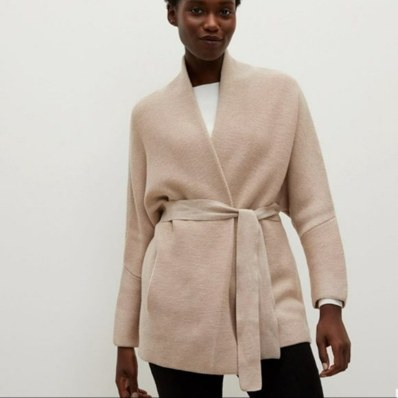 MM Lafleur Sweaters - MM Lafleur Morandi Almond Cardigan Sweater XL/XXL